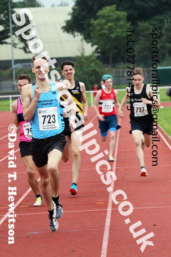 Mens and Boys 800 metres, 2021 North Eastern Track and Field Champs., Middesbrough. Photo: David T. Hewitson/Sports for All Pics